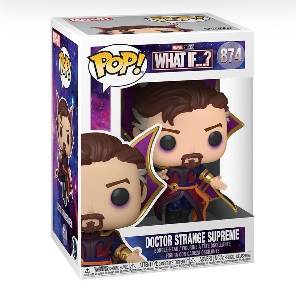 Funko Pop Doctor Strange Supreme with Purple and Gold Accents